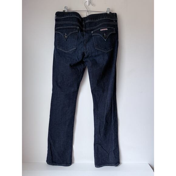 HUDSON Jeans Womens 34x33 Blue Beth Baby Boot Bootcut Tall Stretch Flap Pockets - Picture 2 of 11